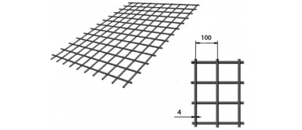 Сетка сварная (дорожная) 100х100х4мм 1,5х2м купить с доставкой в Дмитрове