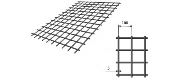 Сетка сварная (дорожная) 100х100х5мм 1,5х2м купить с доставкой в Дмитрове