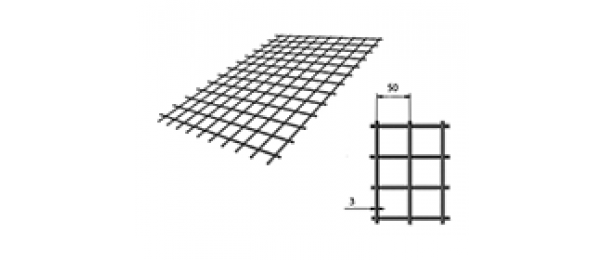 Сетка сварная (дорожная) 50х50х3мм 1х2м купить с доставкой в Дмитрове